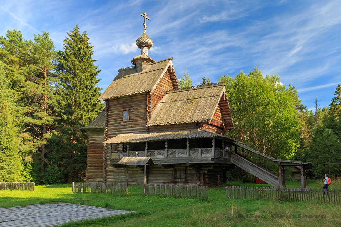 Церковь Вознесения в музее Василево в 10км от Торжка