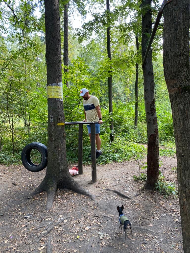 Фото автора. ОФП с тренером Боней.