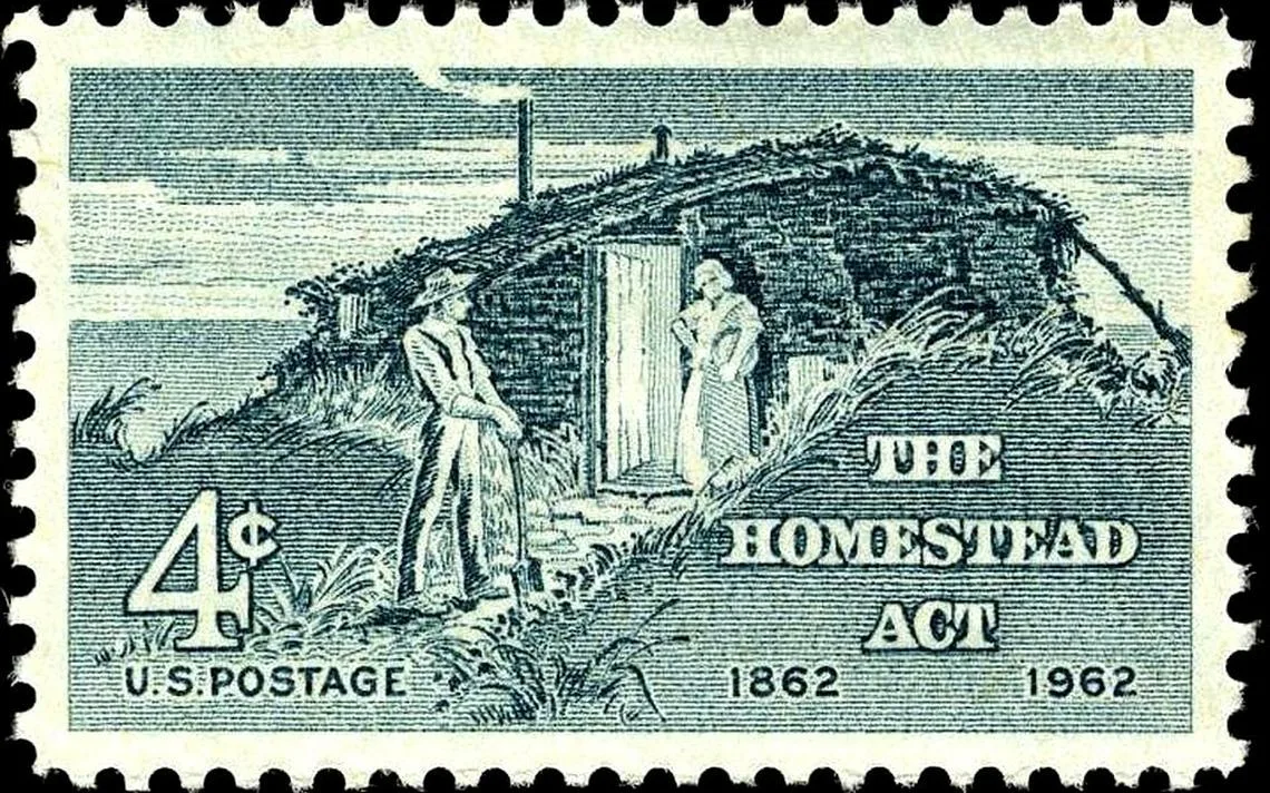 The homestead act.