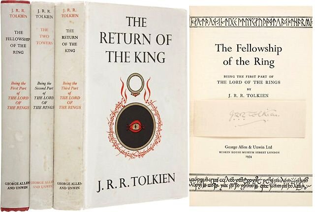 Книги по вселенной Толкиена в 1954 году