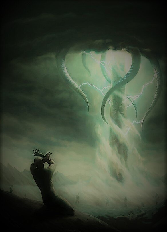 Твари из Некрономикона. Йог-Сотот - затаившейся на Пороге. | Под столом ...