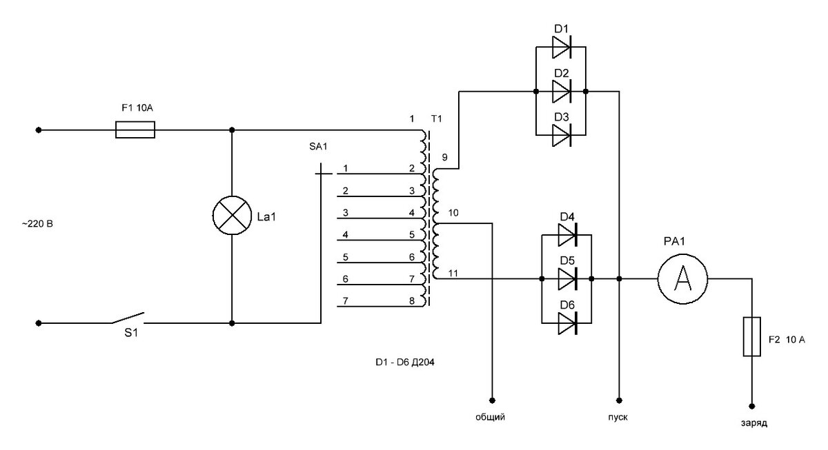 Зарядно-пусковое устройство повышенной мощности | Мастерская Самоделкина