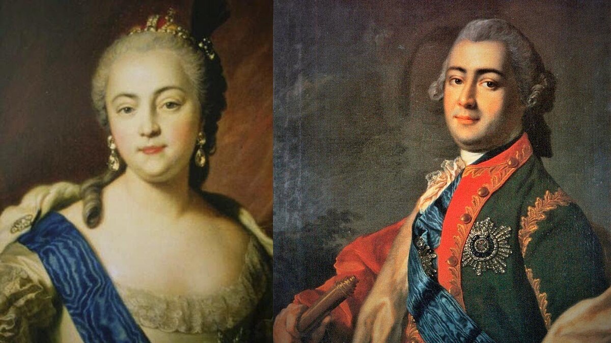Елизавета Петровна и Граф Алексей Разумовский.