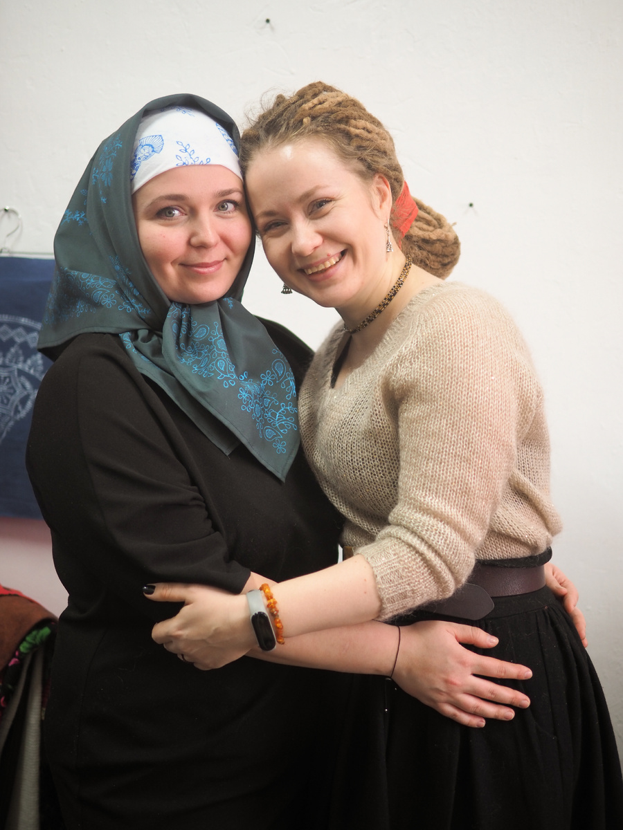 Фото с творческой встречи Про платки