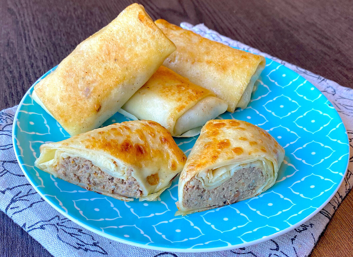 Фаршированные печеночные блинчики