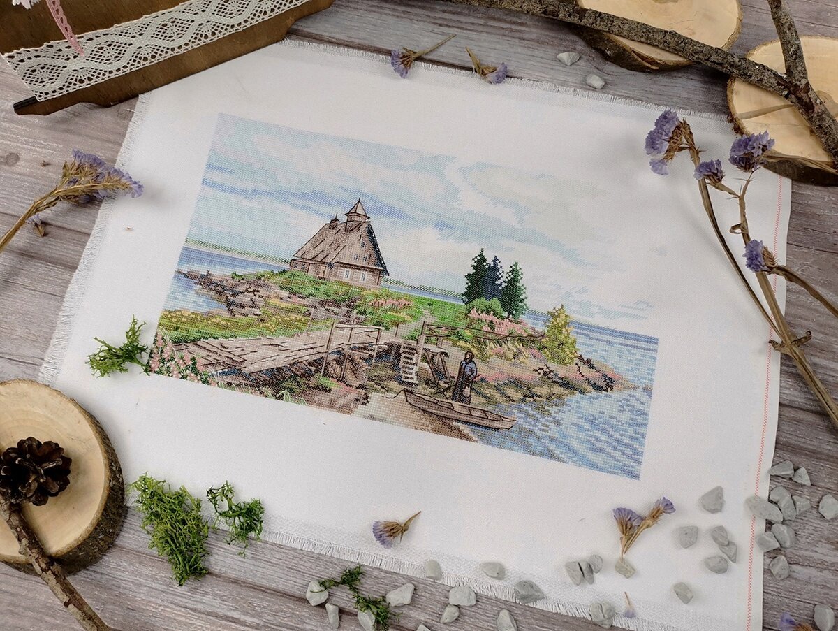 Марья Искусница анонсировала набор для вышивания "На берегу Белого моря