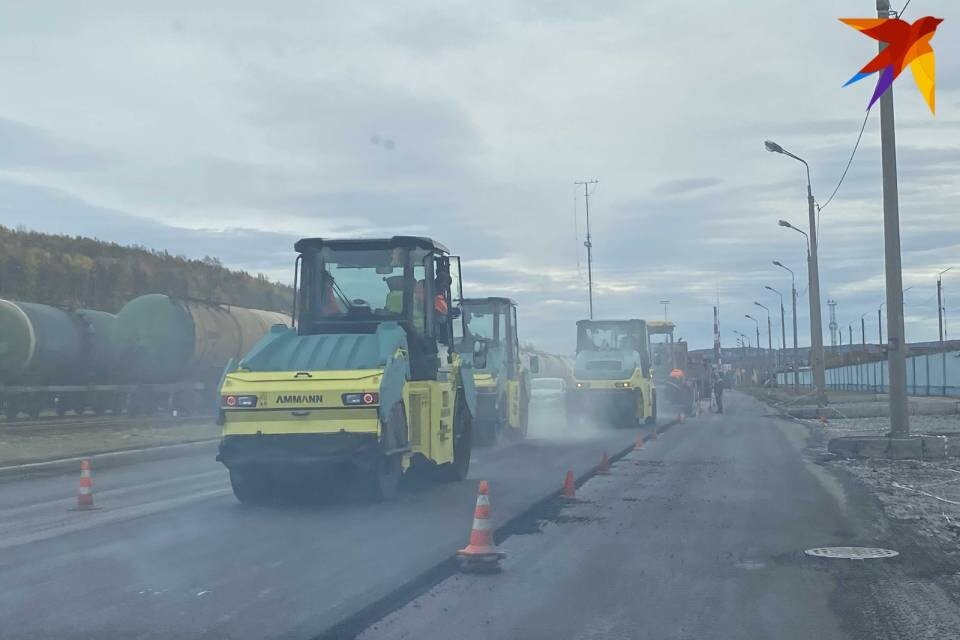     На улице Подгорной в активной стадии ремонт дороги. Мария ПАШЕНКОВА
