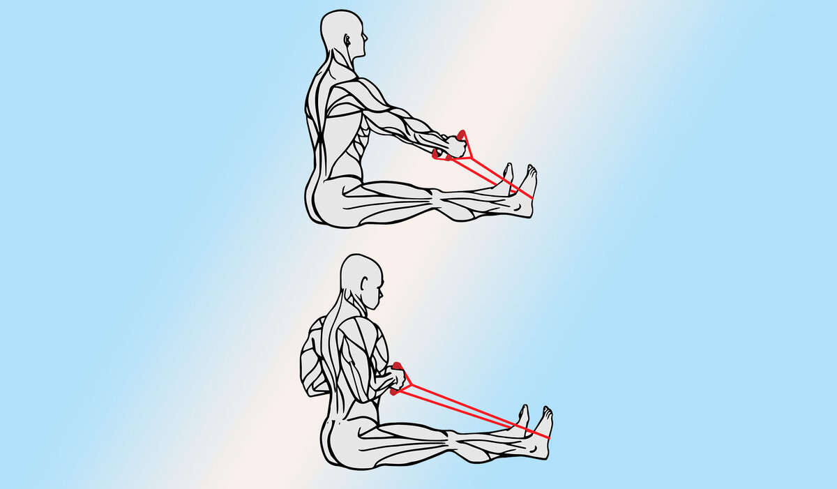 Тренировка для разминки и укрепления спины — 3 упражнения с фитнес-резинкой  | Фитсевен | Дзен