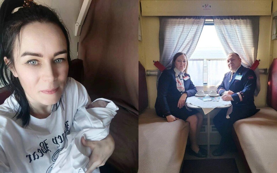     Среди пассажиров поезда был врач-акушер. Фото: "Регион-70"