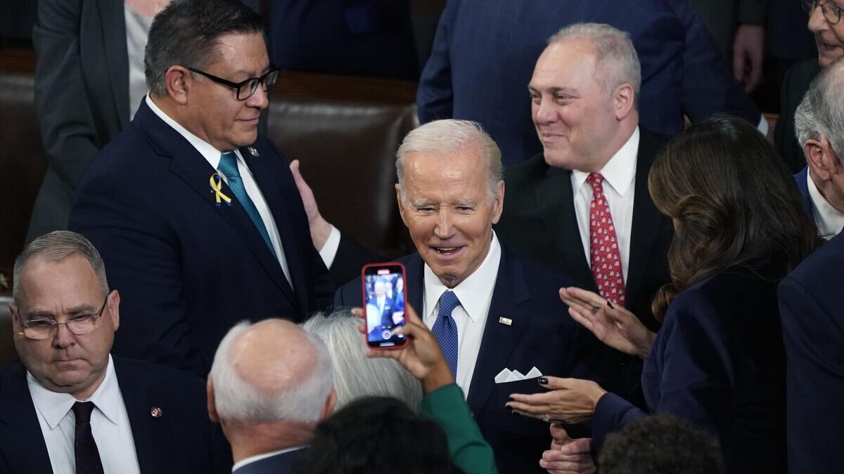    Ежегодное обращение президента США к конгрессу© AP Photo / J. Scott Applewhite