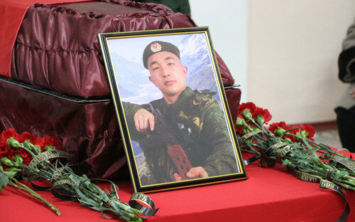    В Орске простились с погибшим в ходе спецоперации Русланом Тюльбековым Кристина Просвиркина