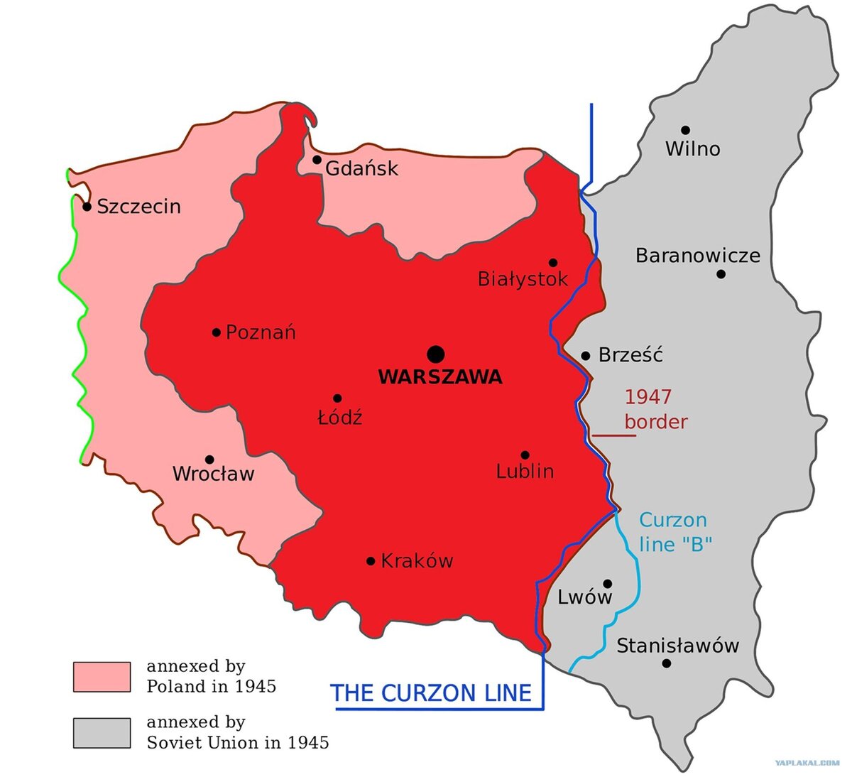 Карта польши до 1945 года на русском
