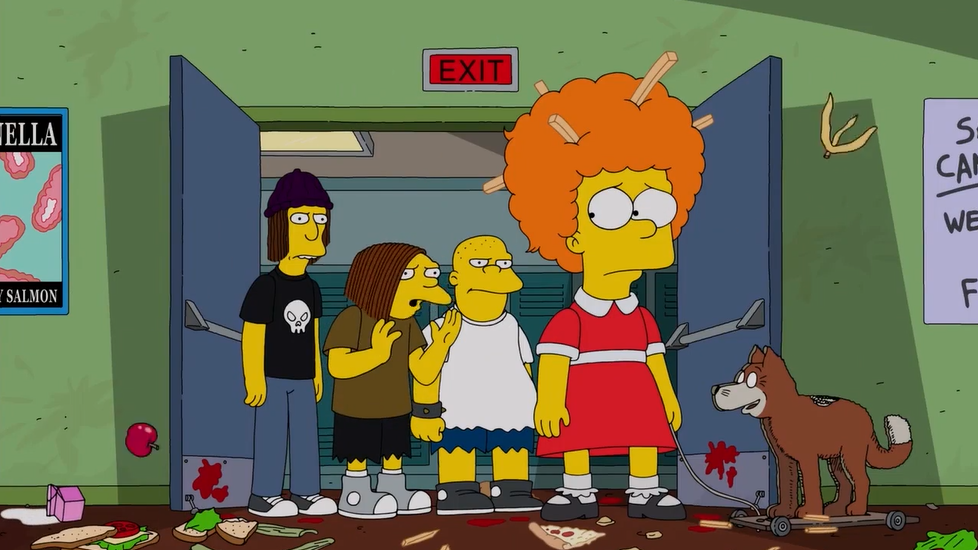 По какой-то причине, выйти в столовую в таком наряде было диким унижением //Симпсоны (The Simpsons), s29e17 © 20th Century Fox Film Corporation