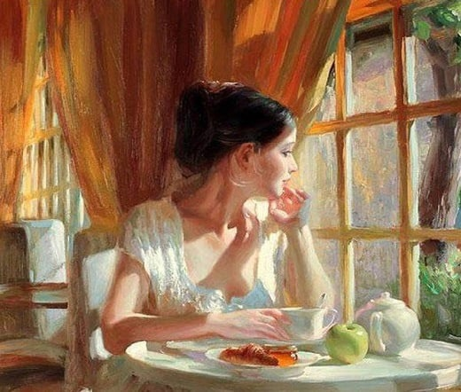 Изображение взято из открытых источников. Фрагмент картины "Завтрак"   художника В. Волегова 