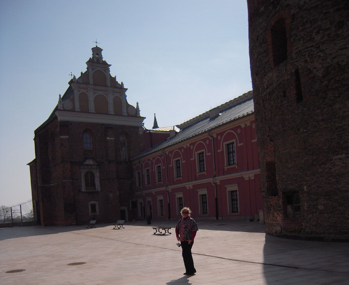 Внутренний двор Люблянского замка. Башня  замковой тюрьмы.