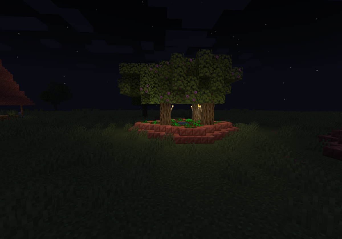 Майнкрафт, но увы без шейдеров :-(. Шейдеры пока отключены в 1.17 с OptiFine.