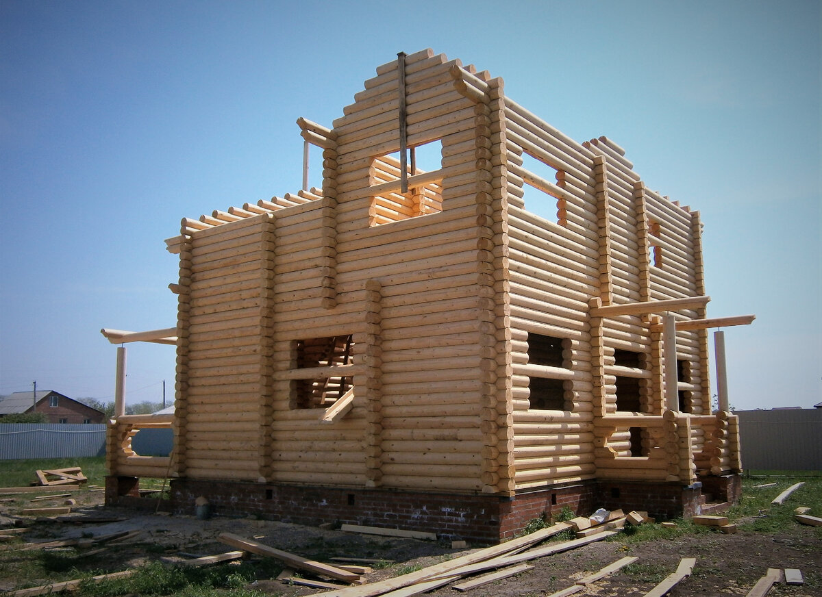 Сруб нашего дома
