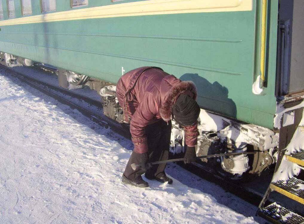 Зачем проводники зимой выходят из вагона с ломом и шурудят им под ...