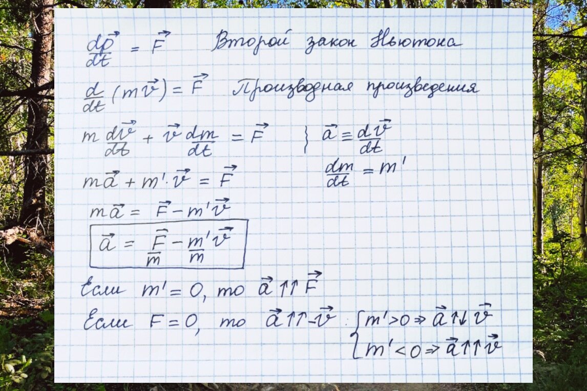 Второй закон Ньютона: плутаем в трёх соснах | Великий Шизик | Дзен