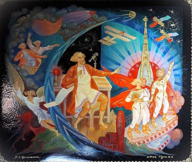 Палехская роспись. Художник Б. Кукулиев.