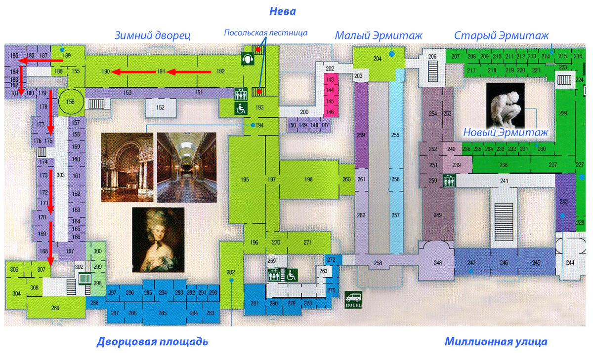 Эрмитаж схема входов иорданская лестница