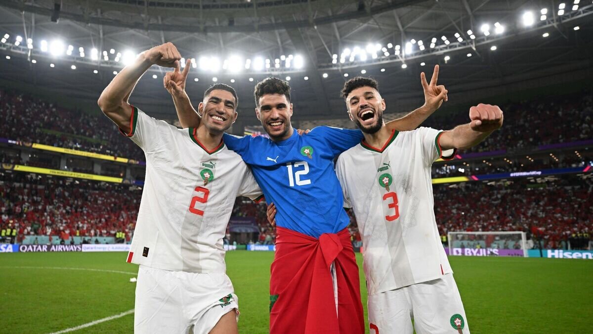    Футболисты сборной Марокко© Фото : Twitter сборной Марокко