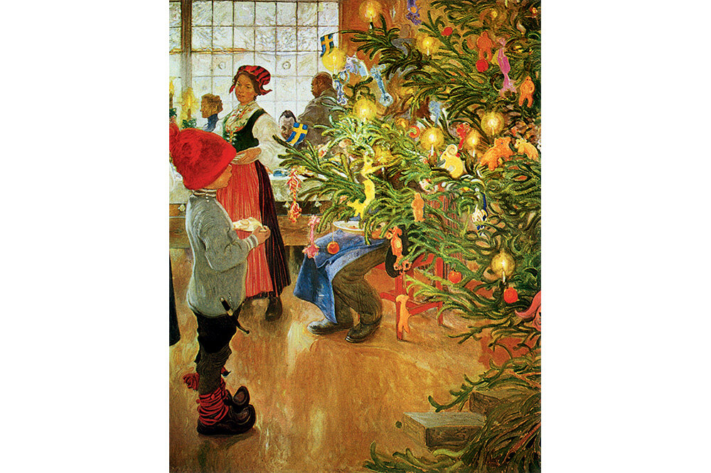 Карл Ларссон. «И снова Рождество!». Фрагмент. 1907. Музей Хельсингборга