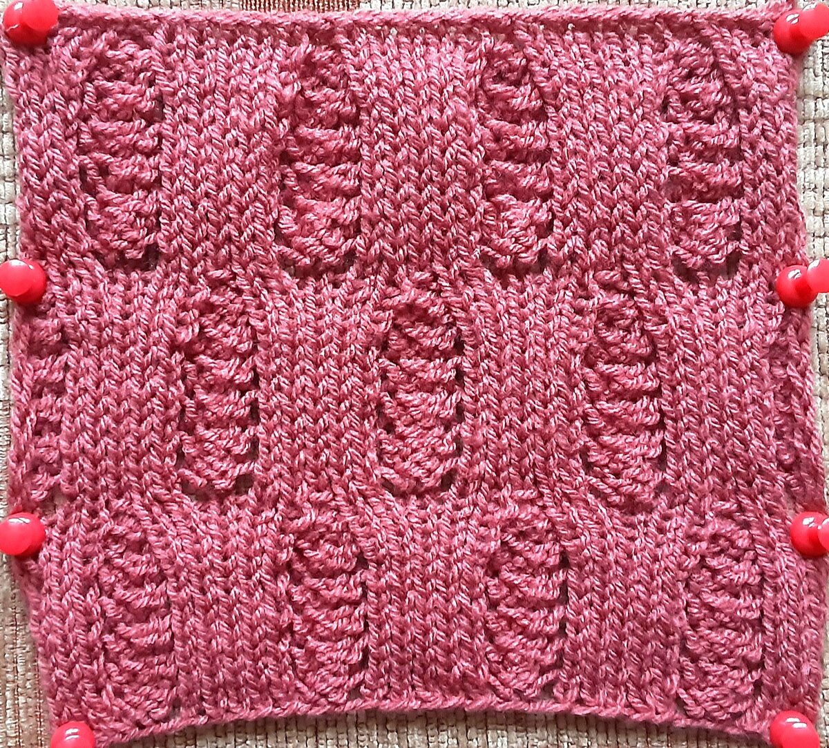 Изнаночная сторона узора.