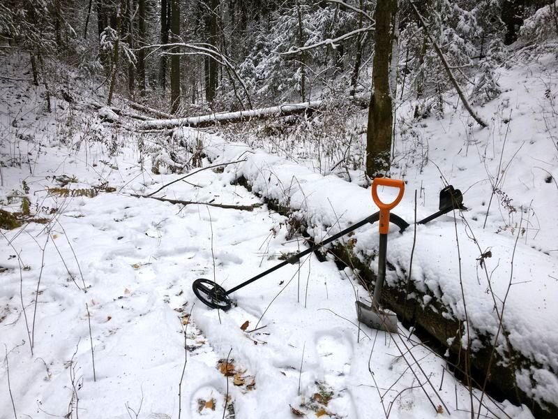 поиск золота зимой