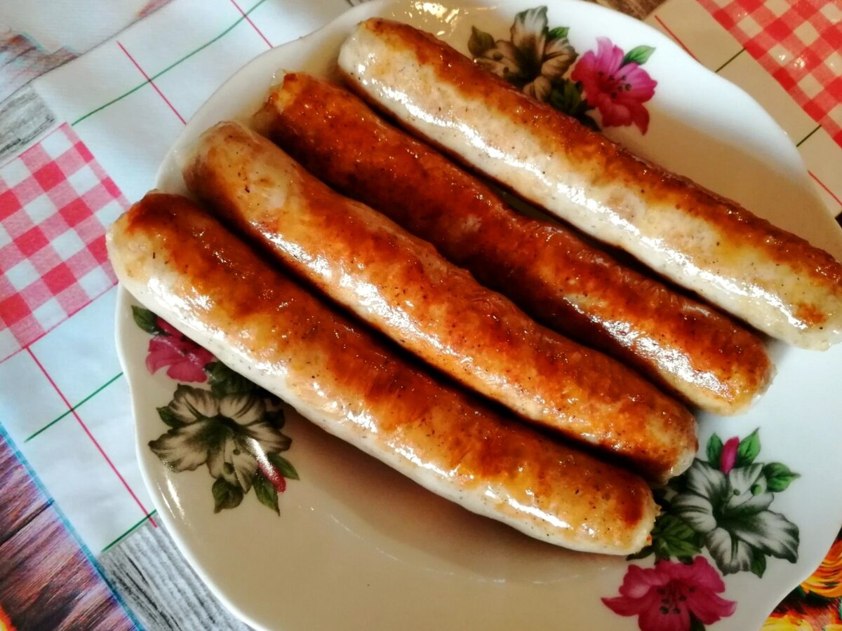 Домашние куриные сосиски рецепт с фото