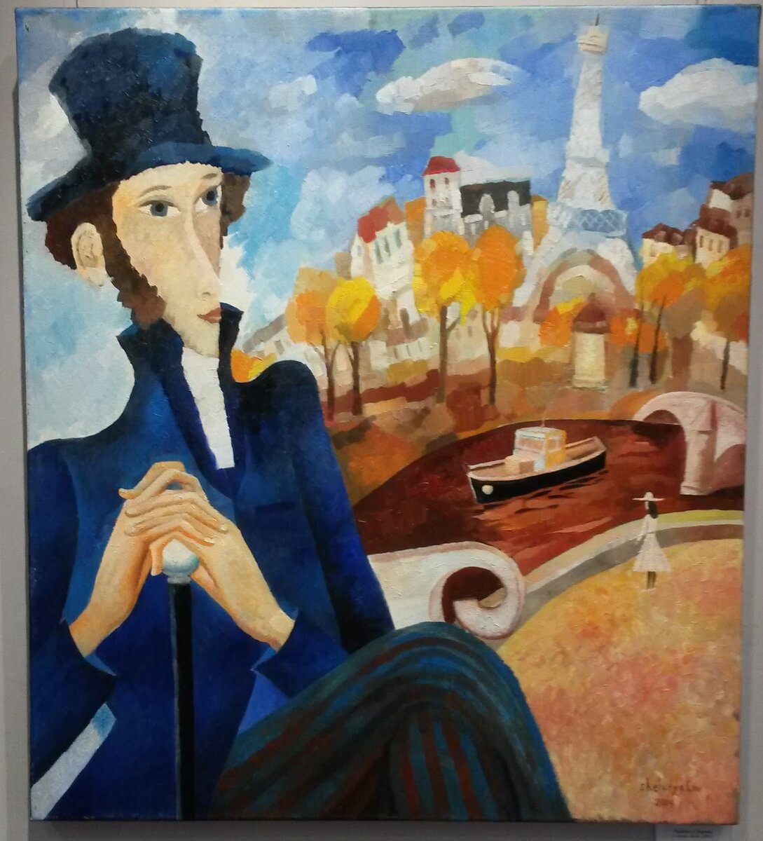 Художник Олег Шелудяков. Пушкин в Париже