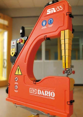 Разные пильные головы SN 33 - высота реза 250 мм и SN 44 - высота реза 350 мм