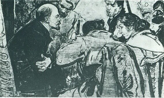 В.В.Петров - "В Смольном...."- 1960г.