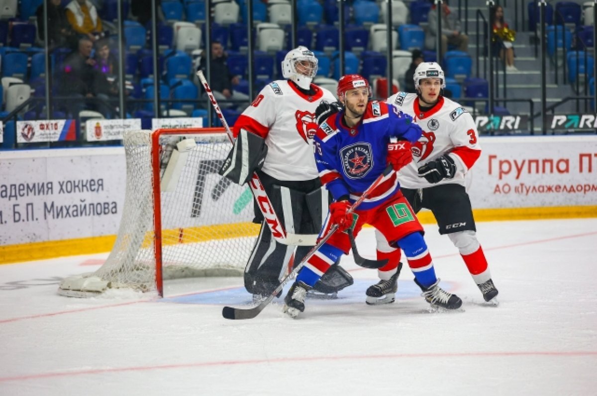   ХК «Молот» в выездном матче в Туле одержал победу над командой «АКМ»