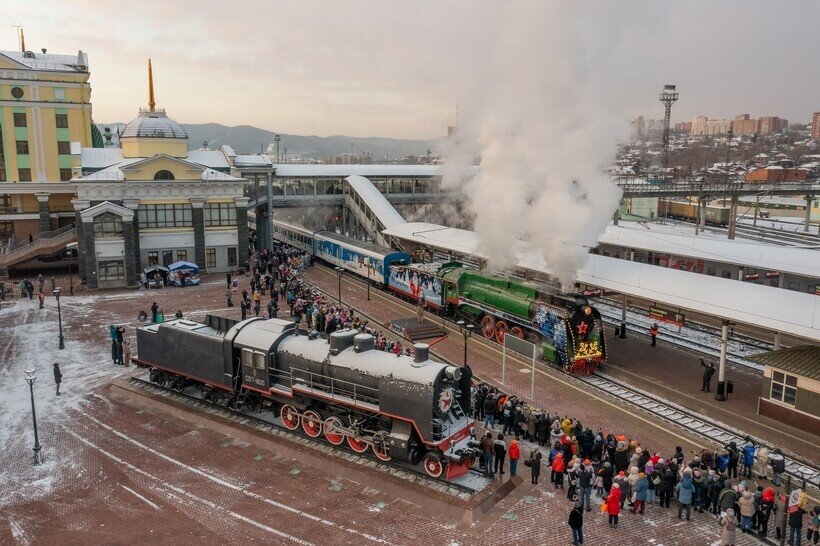    На вокзале Красноярска