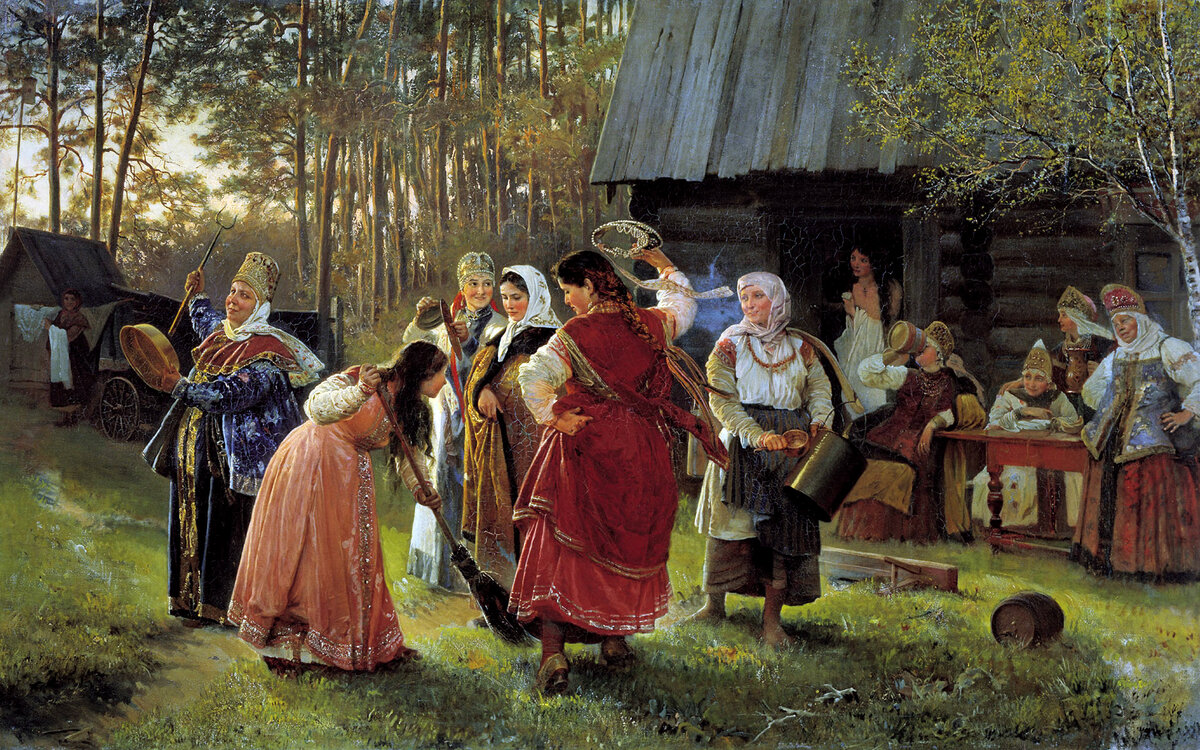 Алексей Корзухин - "Девичник" 1889год