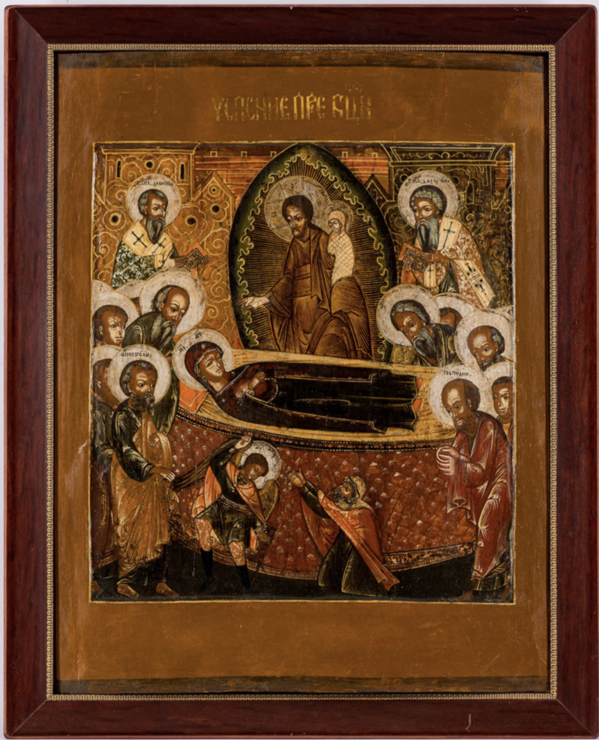Икона «Успение Богоматери». Последняя четверть XVII века Дерево, левкас, темпера. 68 × 54 × 3,2
