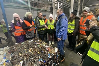    Экскурсия на комплекс по переработке отходов в Кашире © Пресс-служба Министерства жилищно-коммунального хозяйства Московской области