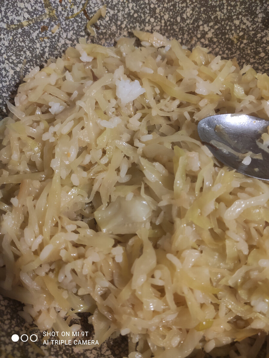 Капуста с рисом