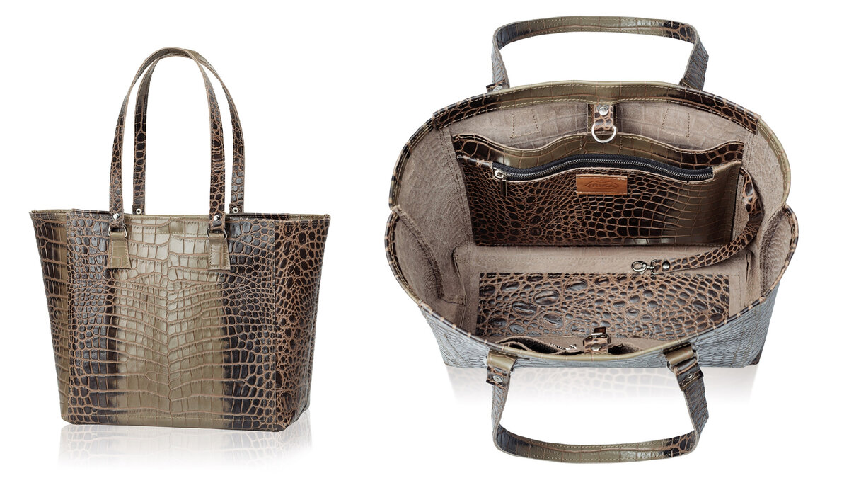 В сумке было 7 разноразмерных карманов, которые помогали хозяйке структурировать содержимое