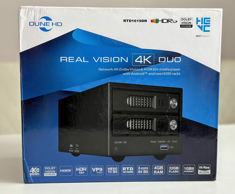 Обзор плеера Dune HD Real Vision 4K Duo: Два жестких диска, но не NAS