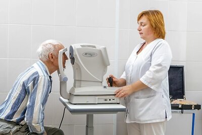    Аппарат для проведения обследования пациентов в офтальмологическом отделении третьего стационара Люберецкой областной больницы © Пресс-служба администрации г.о. Люберцы