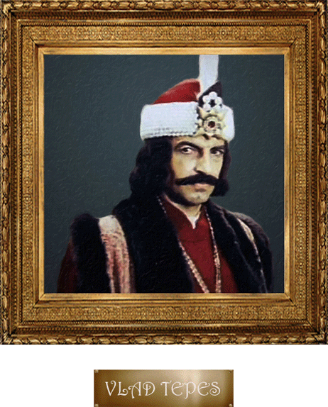 Коллаж моего авторства, изображающий портрет Дракулы