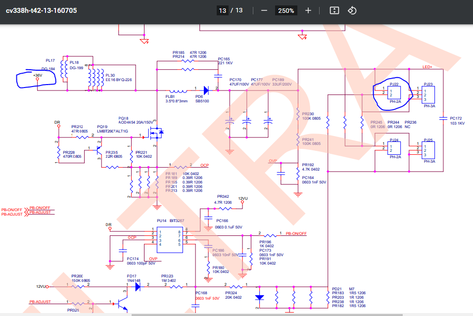 Схема телевизоров dexp
