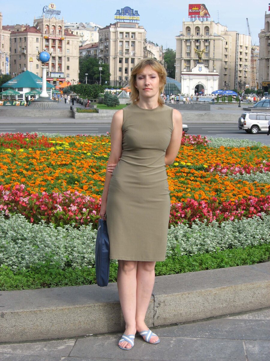 Автор канала в 2005 году на Крещатике