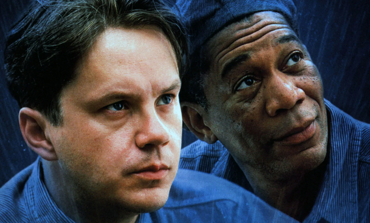 Тим Роббинс  и Морган Фриман в фильме Побег из Шоушенка (1994)