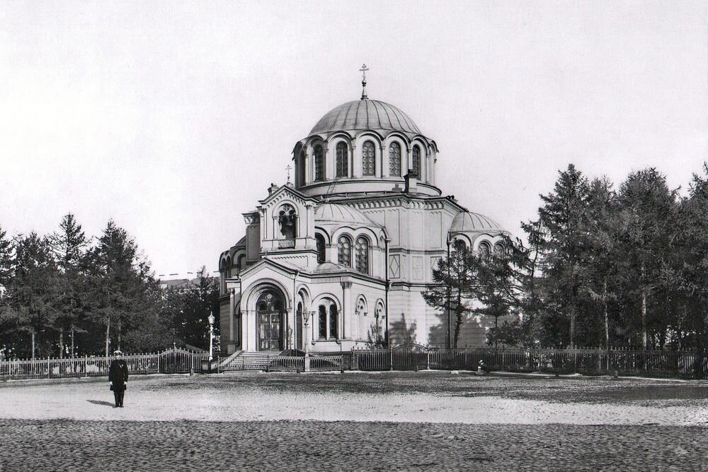 Храм во имя святого Димитрия Солунского на Греческой площади. Фото 1913 г.