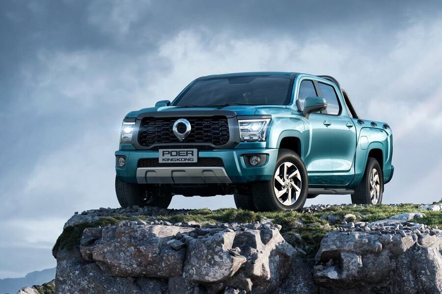     Угловатым дизайном Great Wall King Kong Poer напоминает пикапы из США