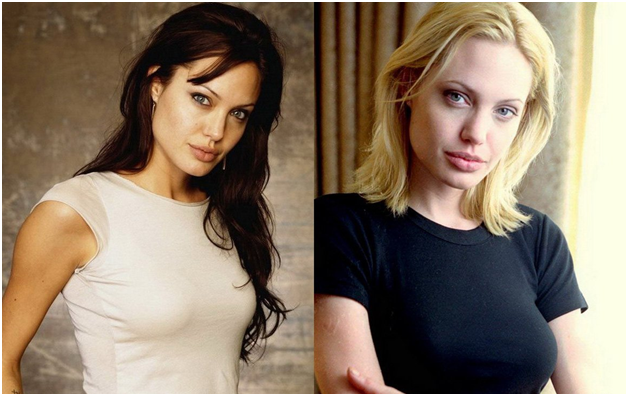 Анджелина Джоли мне больше нравится, когда она брюнетка.