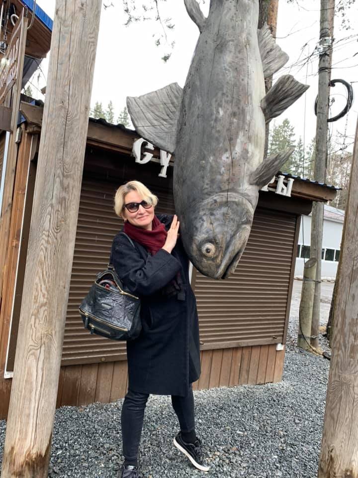 Надежда Кожевникова, журналист, в гастрономическом туре в Карелии